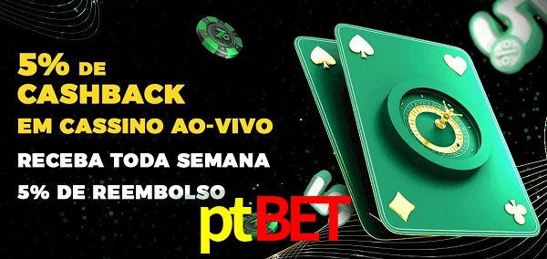 Promoções do cassino ao Vivo ptbet